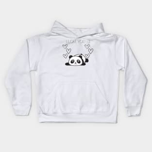 Panda I Love You Kids Hoodie